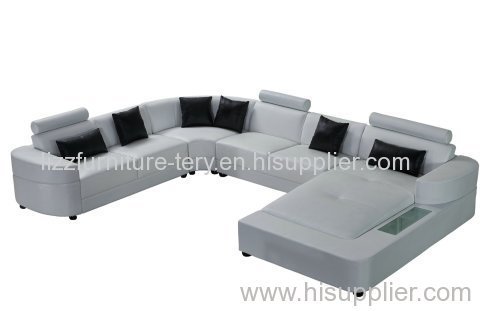 2016 New Arrived U Shape Sectional Leather Sofa Living Room Sofa