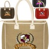 Two-Tone Jute Tote Bags