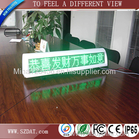 P6 double sides led display taxi topper