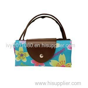 Flower Printed Nylon Shopping Bags