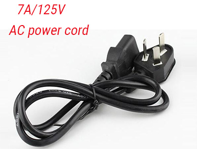 Hot selling 7A/125V ac power cord