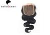 Three Parts Body Wave Human Hair Lace Closure For Women