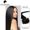 6A Grade U - Tip Hair Extensions Natural Black Silky Straight With Full Cuticle
