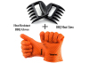 DIY Bear BBQ meat Claws set of 2 Plus heat Resistant BBQ silicon glove