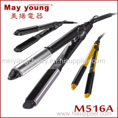 High quality 2-in-1design flat iron ceramic hair straightener