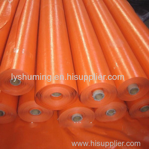 Orange/orange PE tarpaulin rolls 100% waterproof high tear-resistance