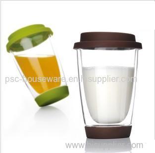 Promotional Heat Resistant Coffee Double Wall Glass Cup Wholesale