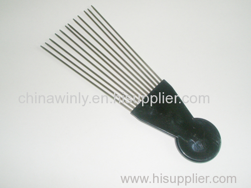 12 metal pin Plastic Professional Comb
