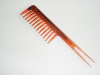 Transparent Brown Plastic Professional Comb