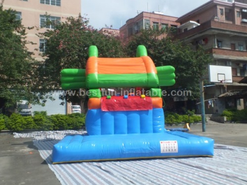 Piranha inflatable moving piranha slide centre for children