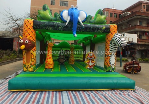 Big Safari bounce house Animal jumping castles