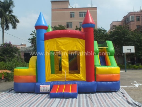 5 in 1 inflatable castle slide castle jumper combo