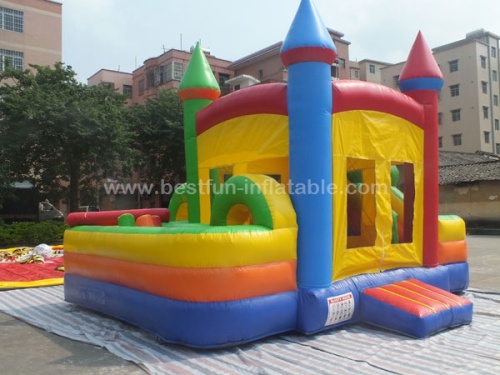 5 in 1 inflatable castle slide castle jumper combo