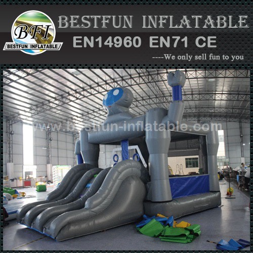 Robot bounce house with slide rob bouncy slide combo