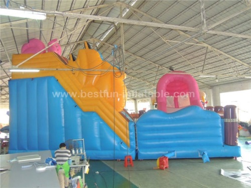 Pirate inflatable movable playground spongebob giant inflatable bouncers