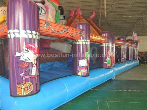 Pirate inflatable movable playground spongebob giant inflatable bouncers