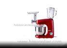 Red Multifunction Home Stand Mixer 1000W 1.5 Liters Glass Jar Injection