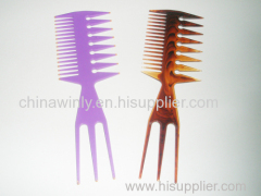 Three Sides Plastic Professional Comb