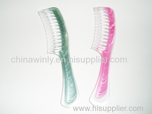 Shiny Color Plastic Professional Comb