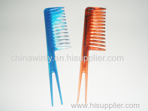 Two kinds teeth Plastic Professional Comb