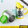 High Quality Powerful Energy Double Wall Stainless Steel Self Stirring Mug Personalized Coffee Mug