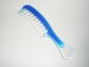 Transparent Blue Plastic Professional Comb