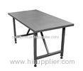 Food Packaging Stainless Steel Mobile Workbench Metal Workbench With Wheels