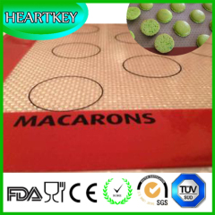 Macaroon Essential Tool Non-stick Silicone Baking Mat with Fiberglass