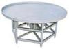 Round Stainless Steel Kitchen Work Table Hamburger Former Kitchen Prep Table