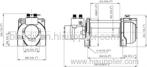 winch KHD-10 hydraulic winch