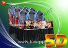 Luxury Pneumatic 6 / 8 Seat 5D Movie Theater Simulator Equipment