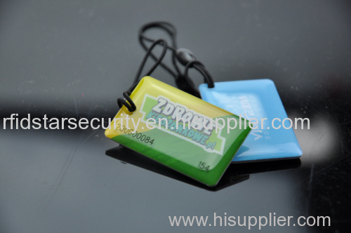 ISO 14443A 13.56mhz RFID Ntag213 elastic string NFC Epoxy Hang Tags