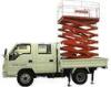 3.5 tons Four automatic Vehicle Mounted Scissor Lift with 90 km/h Max drive speed