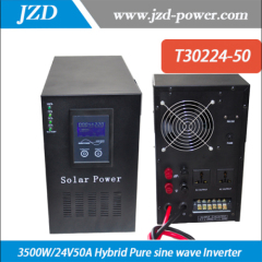 3000W/24V50A Solar Hybrid Inverter 3000W inverter built in 24V50A solar charger controller with 220Vac output
