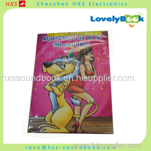 High quality music greeting card for gifts supplier