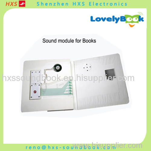 Customized music sound module for children books with PET film
