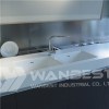 Corian White Double Sink Kitchen