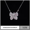 N590 Fashion Cycle Butterfly Shape Natural Stone Necklace