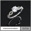 R7336 925 Silver 1CT Diamond Jewelry Engagement Ring Jewelry