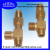 male thread plated copper reducing tee forged tee connector fitting hydraulic fitting