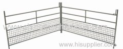 Mid range sheep hurdles with interlocking loops to join together.