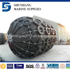 Rubber fender used for protecting ships and docks