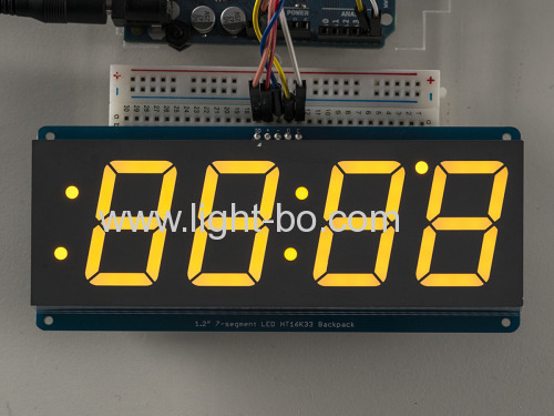 Ultra red 4 digit 1.2  7 segment led clock display for digital clock indicator