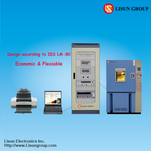 LED constant temperature aging machine with integrateing sphere for testing led life and flux