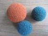 12 D - 60 D Density Soft Rubber Ball Shaped Sponges for Decoration / Toys