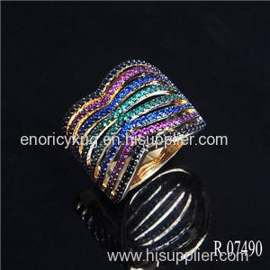 R7490 Fashion Jewelry New Designs Gold Ring