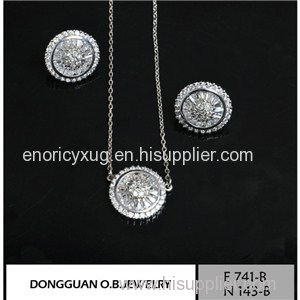 E741-B And N143-B Diamond Jewelry Set