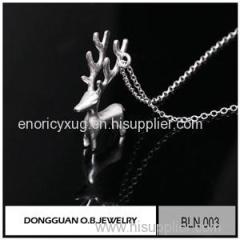 BLN003 New Matte Necklace New Fashion Pure Silver Jewelry