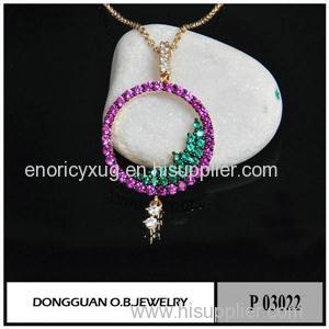 P3022 Ruby And Spinel Diamond Stone Pendant Jewelry