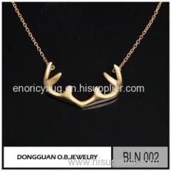BLN002 925 Sterling Silver Necklace Gold Matte Jewelry